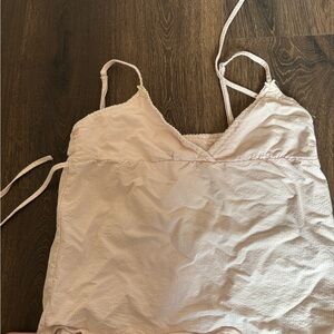 Brandy Melville Light Pink Striped Top